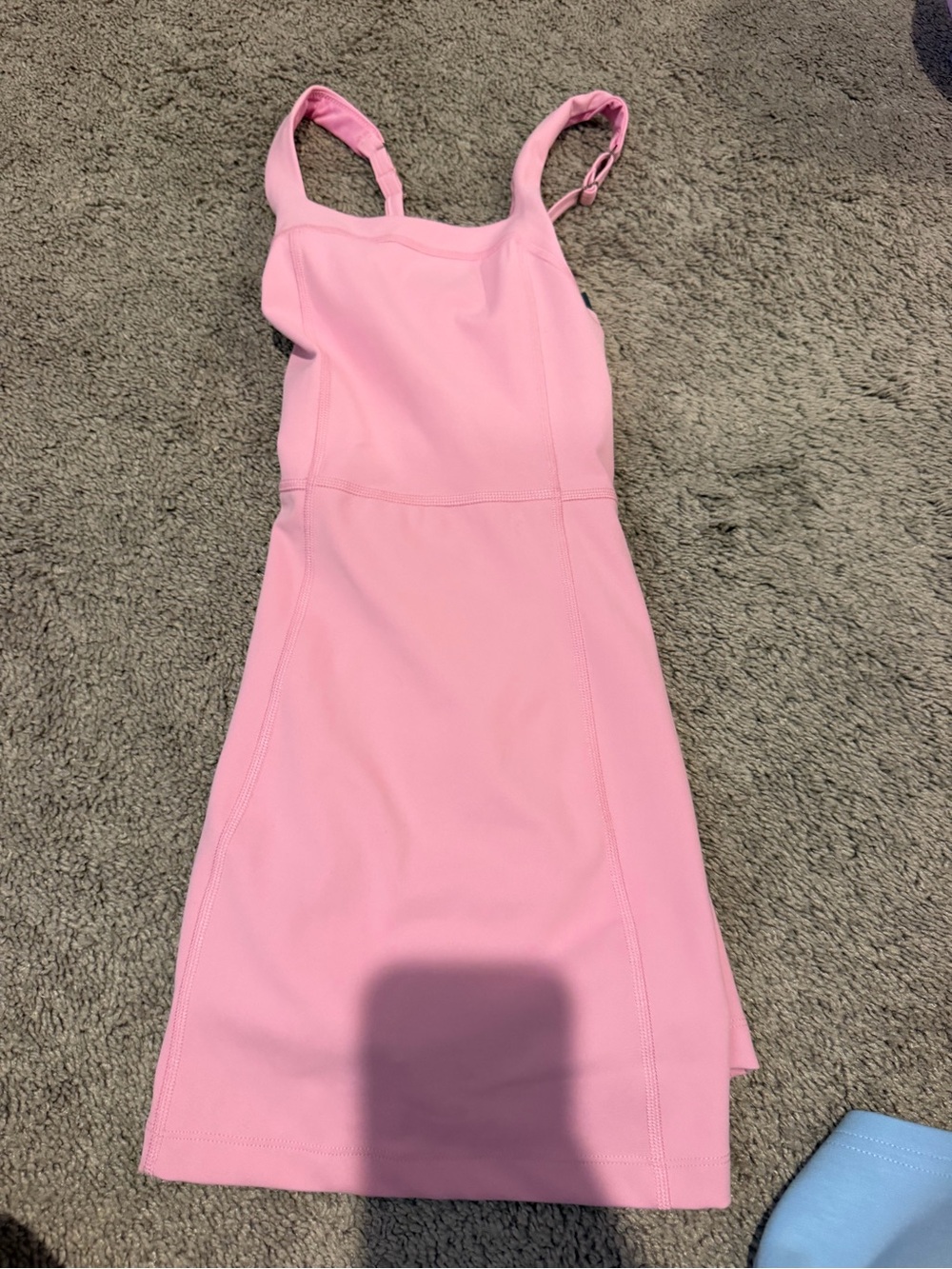 abercrombie kids Pink Square Neck Tank Dress with Straps